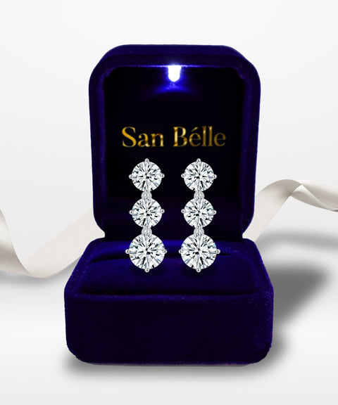 Kolczyki moissanitowe Eclipse