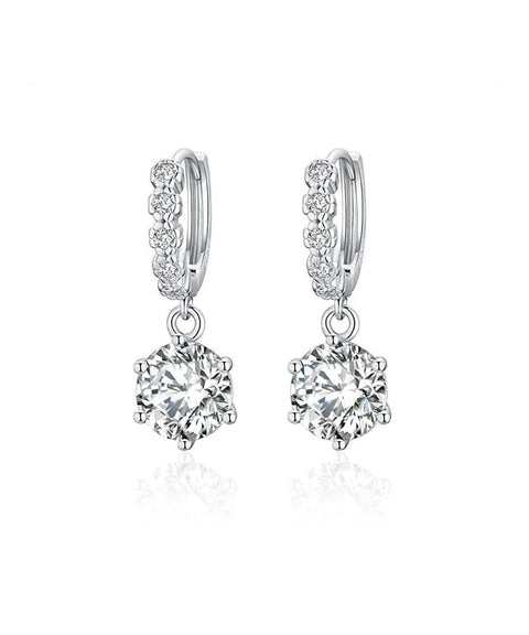 Kolczyki z moissanitem Allure