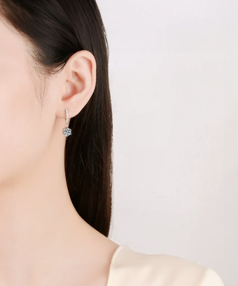 Kolczyki z moissanitem Allure