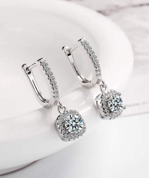 Kolczyki z moissanitem Twilight