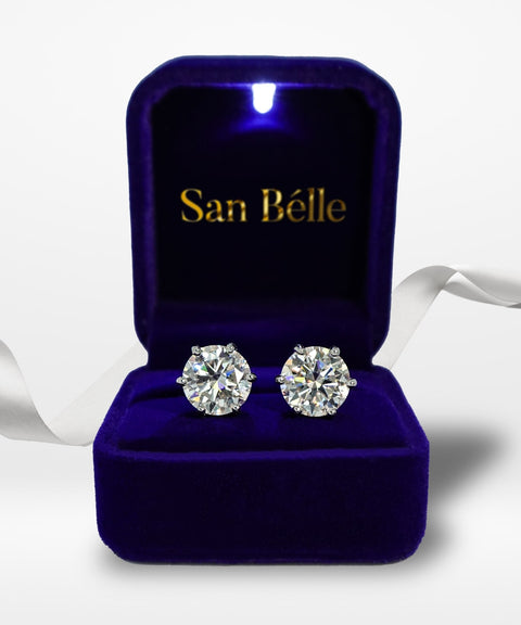 Kolczyki z moissanitu San Bélle