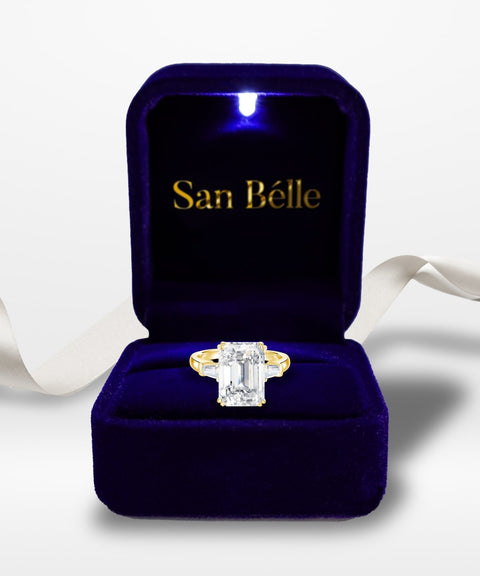 Moissanit-Pierścionek Royal – Złoto