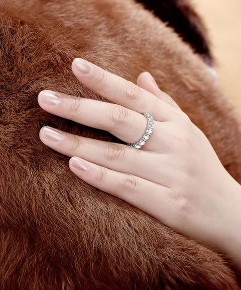 Pierścionek z moissanitem Eclipse