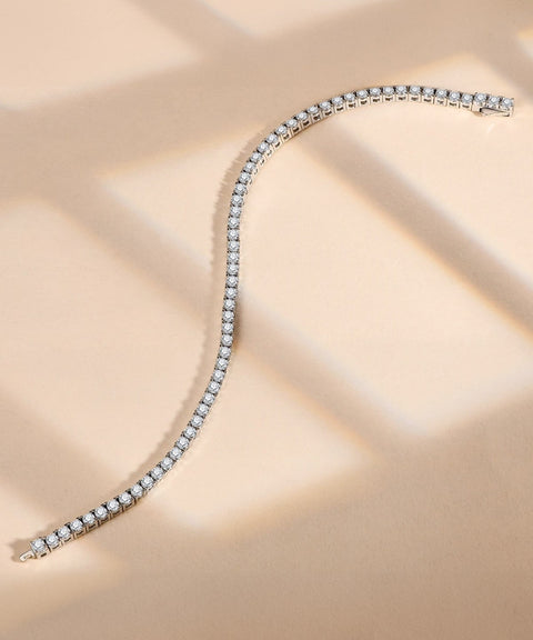 Moissanitowa bransoletka tenisowa