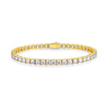 Pulsera de tenis de moissanita - Oro