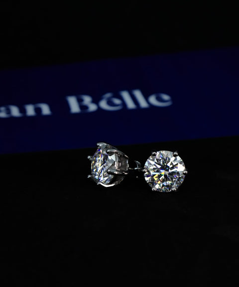 Kolczyki z moissanitu San Bélle