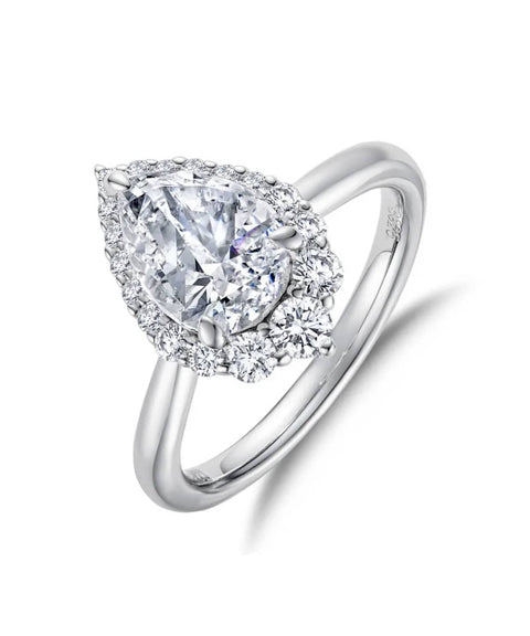 Pierścionek Moissanit Eden