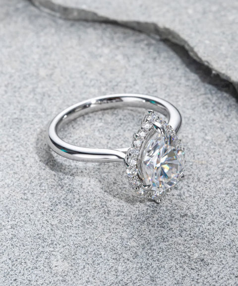 Pierścionek Moissanit Eden