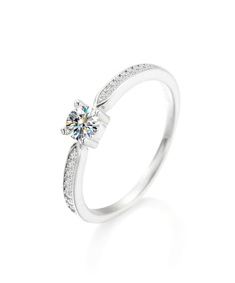 Pierścionek Moissanit Glamour