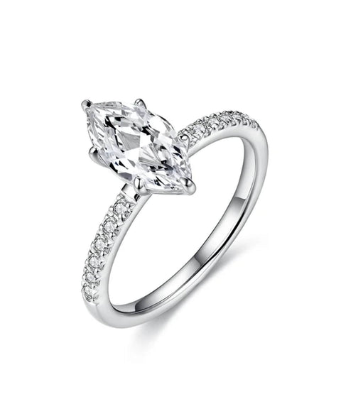 Pierścionek z moissanitem Destino