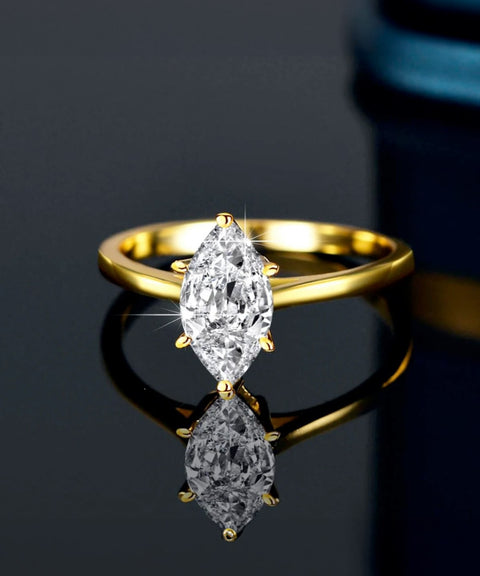 Pierścionek Moissanit Lyon