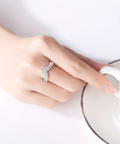 Pierścionek Moissanit Mira