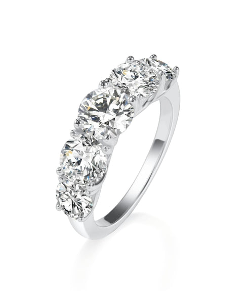 Pierścionek z moissanitem Dalia