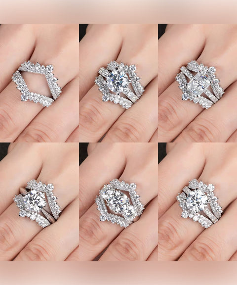 Pierścionek Moissanit Mira