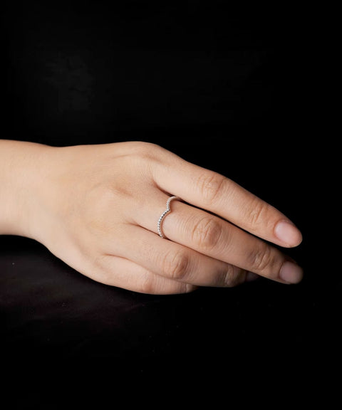 Pierścionek z moissanitem Lucia - złoto