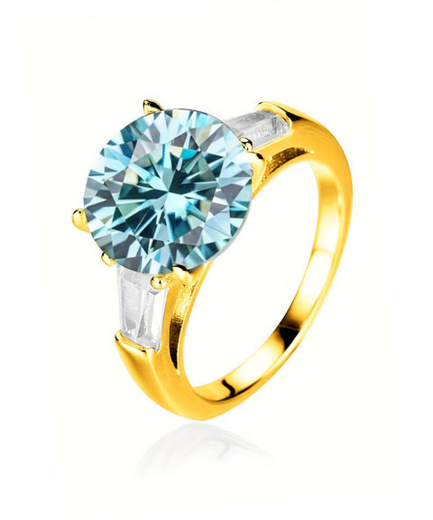 Moissanitowy pierścionek Nova – złoto