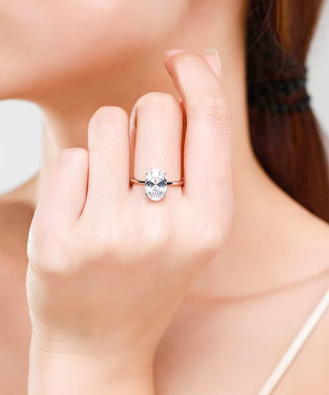 Pierścionek z moissanitem Aria – złoto