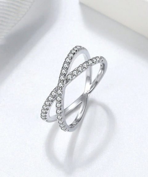 Pierścionek Moissanit Queen - Złoty