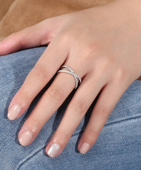 Pierścionek Moissanit Queen - Złoty