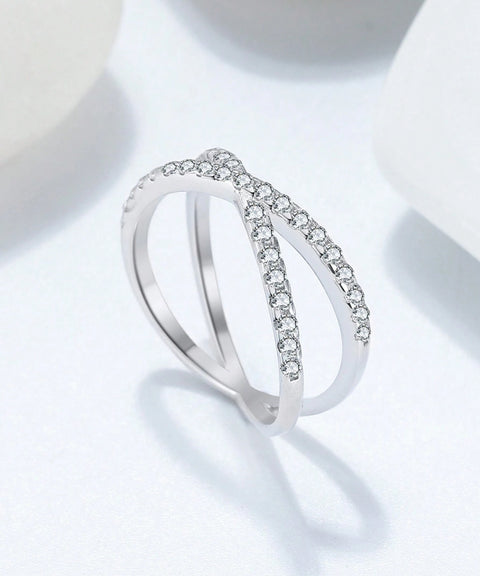 Pierścionek Moissanit Queen - Złoty