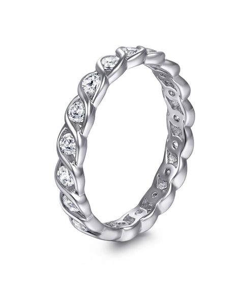 Pierścionek Moissanit Jadeit