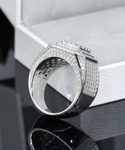 Moissanit Männer Ring Devour - Gold