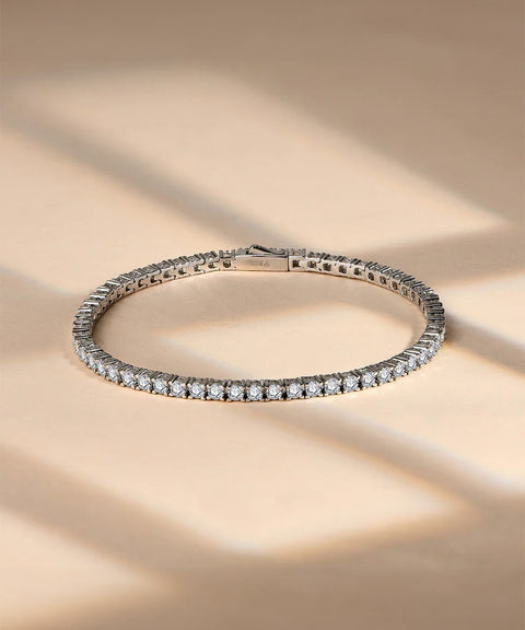 Moissanitowa bransoletka tenisowa