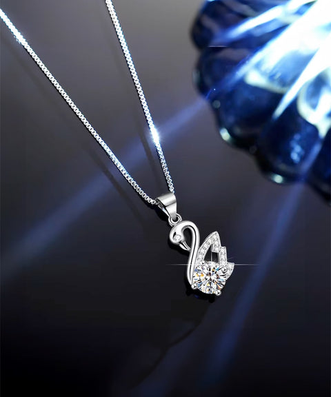Naszyjnik moissanitowy Lyra (naszyjnik wiszący)