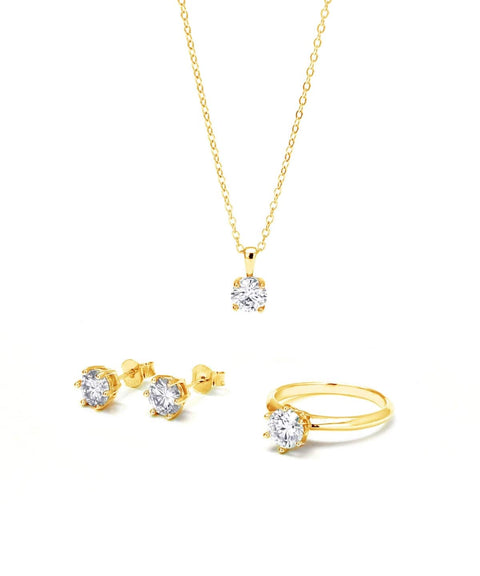 Zestaw biżuterii San Bélle 4 Karat - złoto