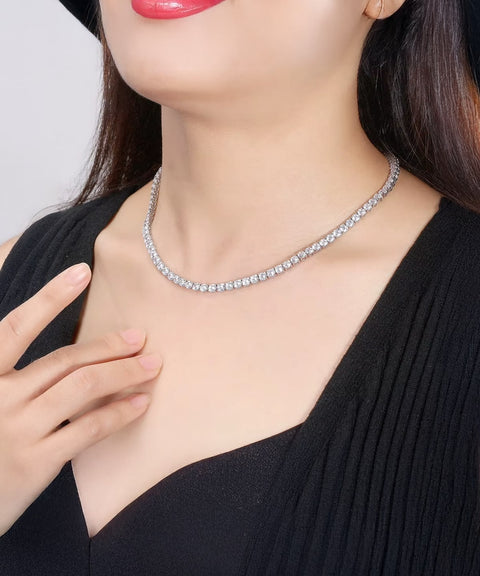 Naszyjnik tenisowy z moissanitem