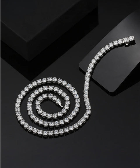 Naszyjnik tenisowy z moissanitem