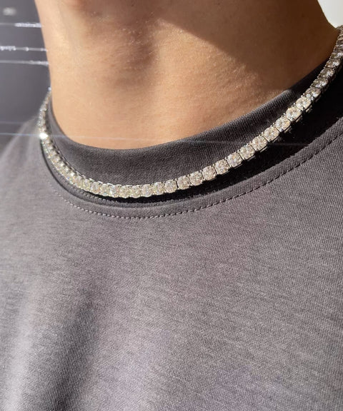 Naszyjnik tenisowy z moissanitem